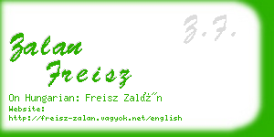 zalan freisz business card